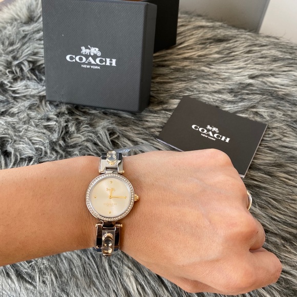 NWT authentic COACH two tone Park watch - Picture 2 of 6
